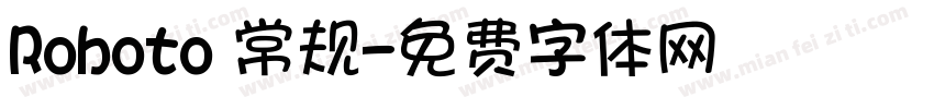 Roboto 常规字体转换